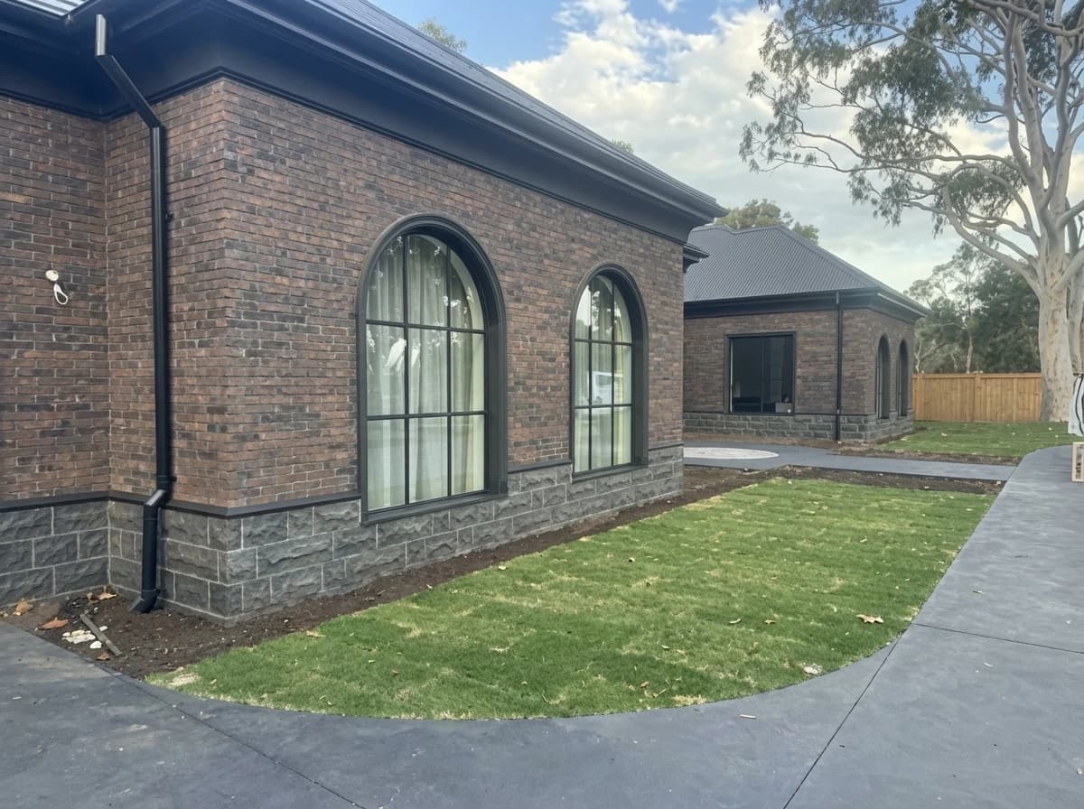 Retaining Walls, Stepping Stones, Fence & Landscape
