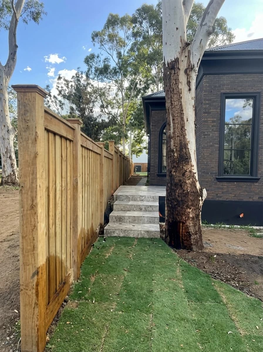 Retaining Walls, Stepping Stones, Fence & Landscape — Gallery 5