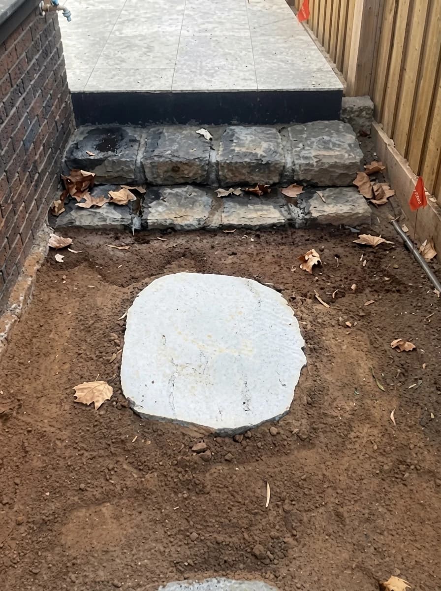 Retaining Walls, Stepping Stones, Fence & Landscape — Gallery 8