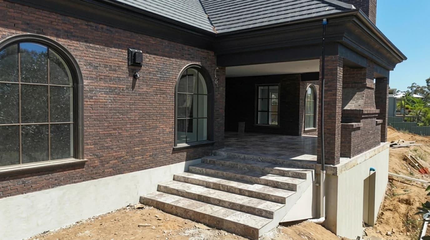 Retaining Walls, Stepping Stones, Fence & Landscape — Gallery 17