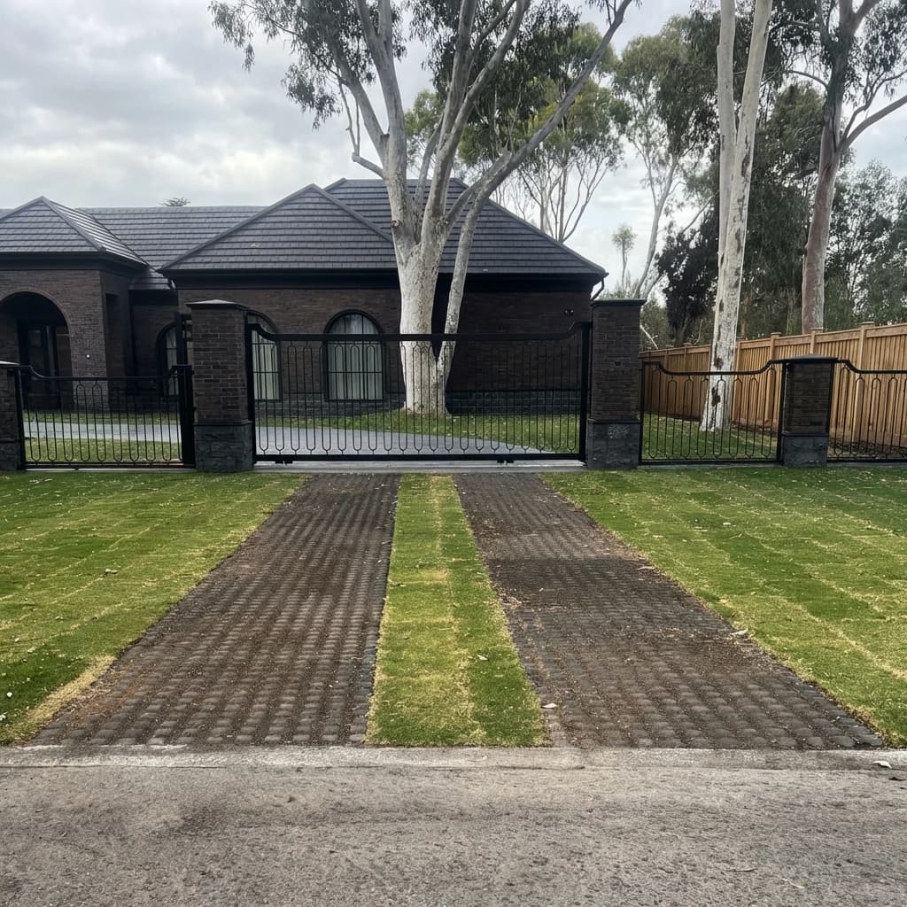 Retaining Walls, Stepping Stones, Fence & Landscape — Gallery 19