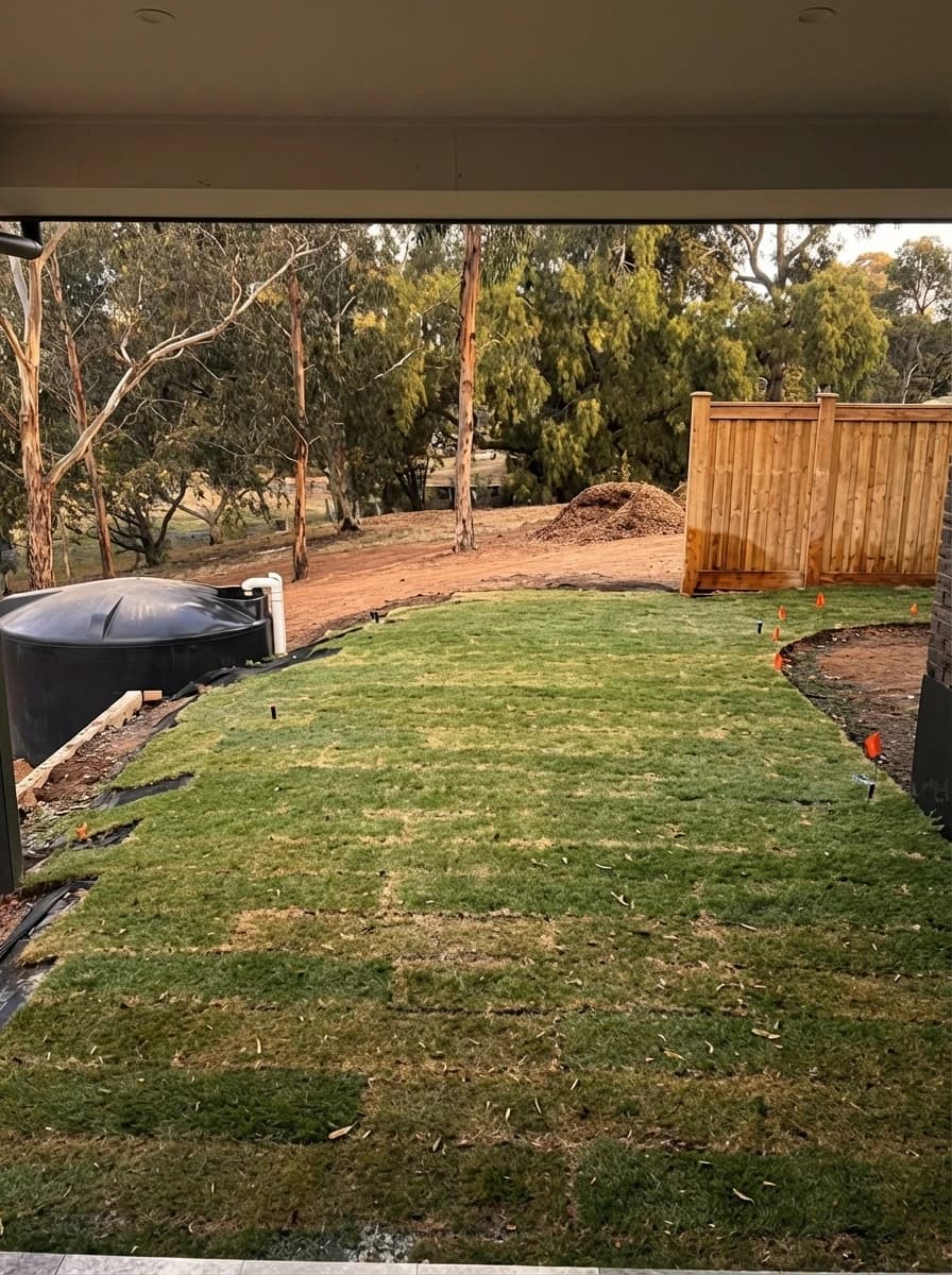 Retaining Walls, Stepping Stones, Fence & Landscape — Gallery 26